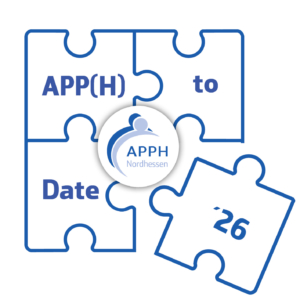 Postkarte quadratisch APPH to date 2026 Grafik